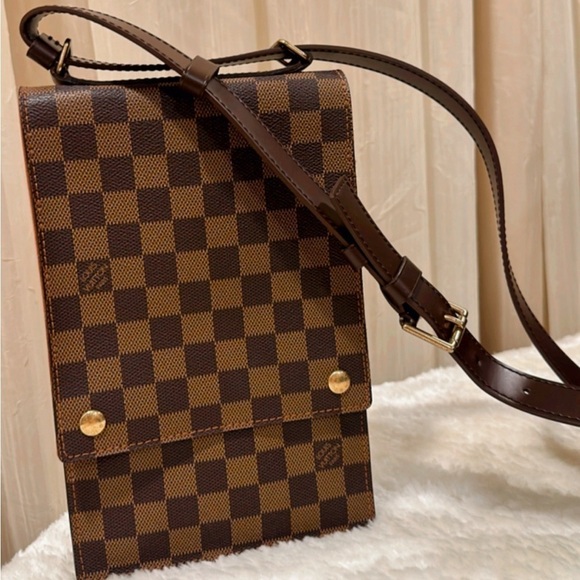 💯% Authentic Louis Vuitton Portobello Damier Ebene Bag✨ - Picture 1 of 16